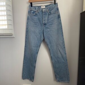 Agolde 90s mid rise loose straight jeans in vault wash